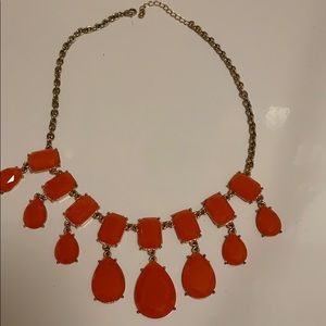 Charming Charlie orange bubble necklace